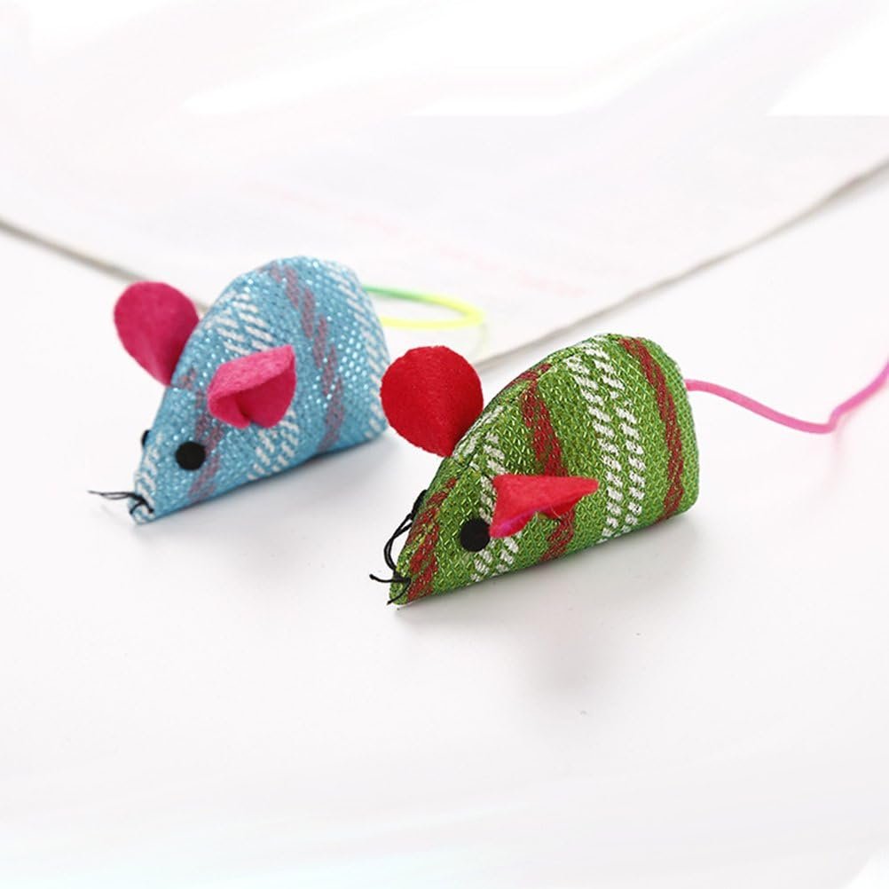 SGSCFG 9 Modelos De Ratones De Plástico – Juguetes Creativos Para Gatos Y Adornos Divertidos – Varios Tamaños Y Colores – Accesorios Para Fiestas Y Teatro