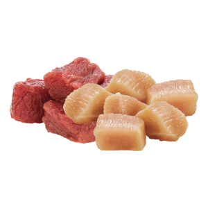 Pollo y carne de res