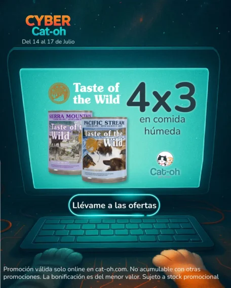 taste of the wild promocion 4x3 en comida humeda por cyber 2025 en lima peru