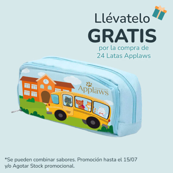 cartuchera regalo applaws en cat-oh pet shop miraflores