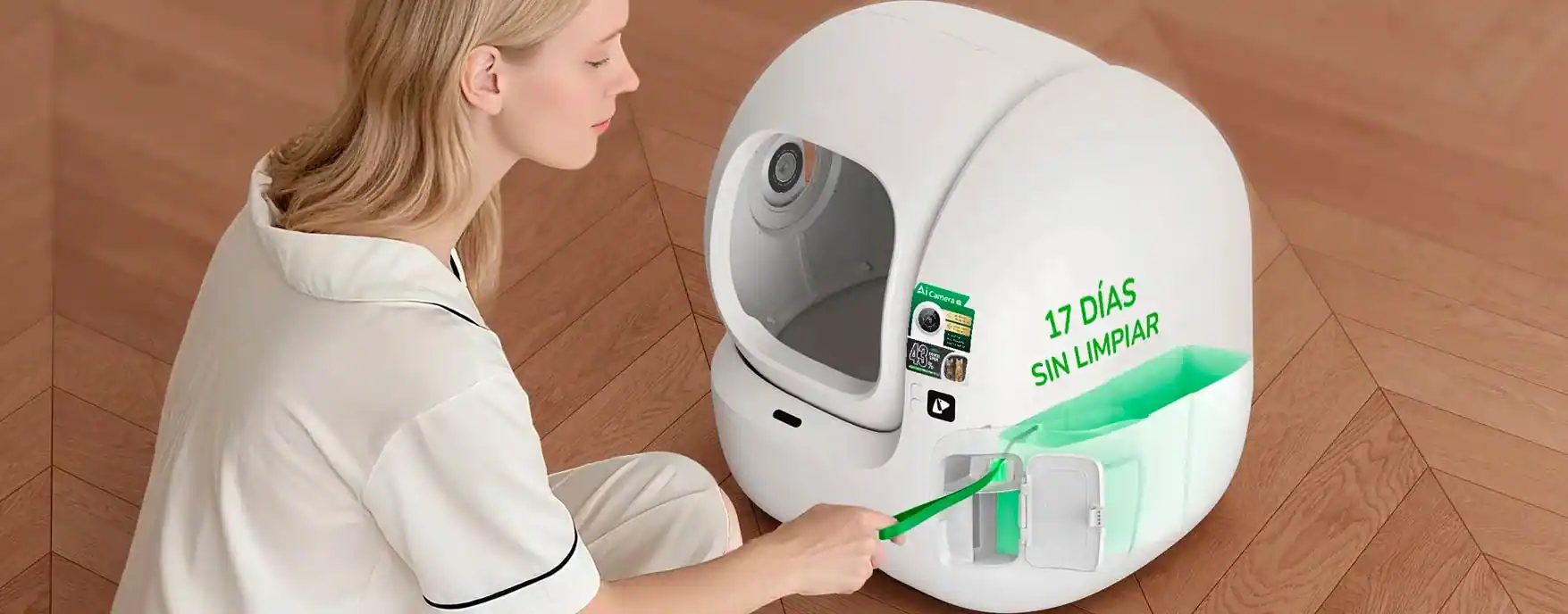 Limpieza del Arenero Automático Inteligente PETKIT Purobot Max Pro 2 en Lima Miraflores 