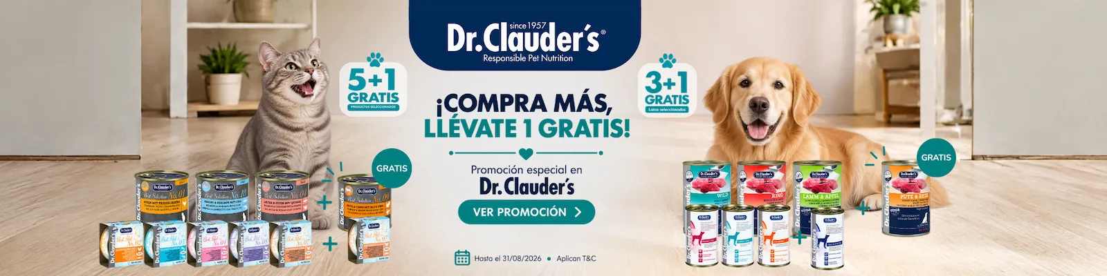 Comida Dr. Clauder's para gatos y perros